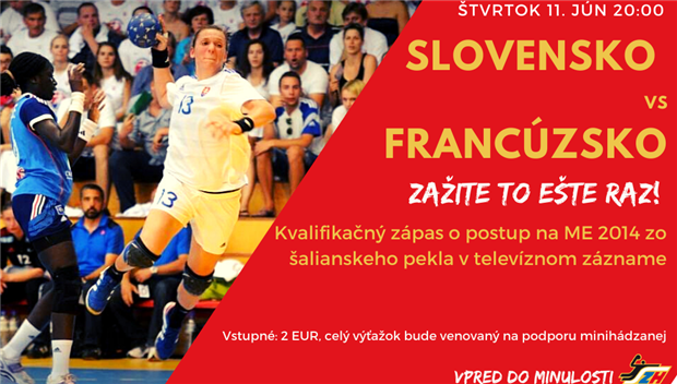 Slovensko-Francúzsko, Relive kvalifikačného zápasu o postup na ME žien 2014