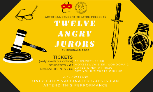 ActofKAA Student Theatre Presents Twelve Angry Jurors