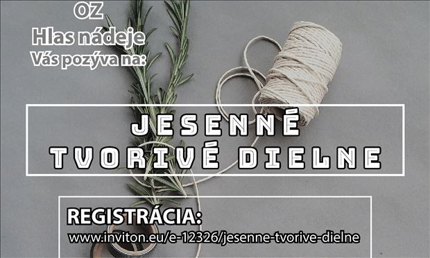 Jesenné tvorivé dielne