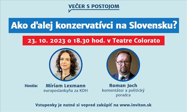 Večer s Postojom /  Ako ďalej konzervatívci na Slovensku?