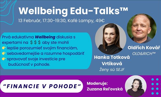 Wellbeing Edu-Talks - Financie v pohode