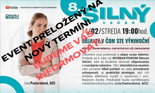 8. DAVAJ MAKAJ Silný večer: Objavte v čom ste výnimoční