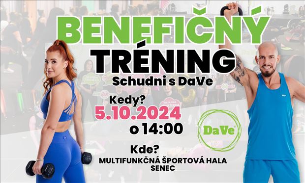 Benefičný tréning Schudni s DaVe