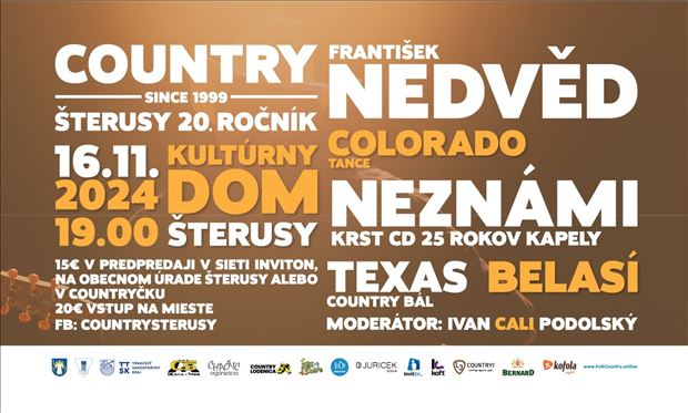 COUNTRY ŠTERUSY 20 NEZNÁMI 25