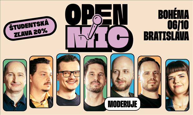 Open mic v Bohéme