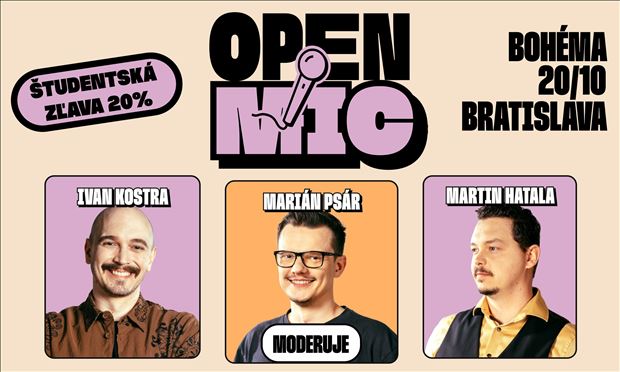 Open mic v Bohéme