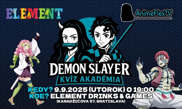 Demon Slayer Kvíz Akadémia (AnimeFlexTV x ELEMENT)