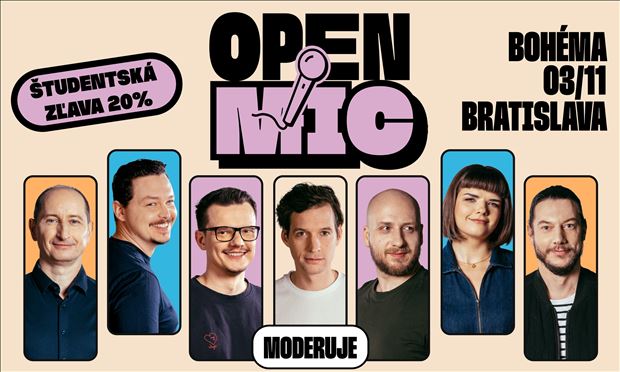 Open mic v Bohéme