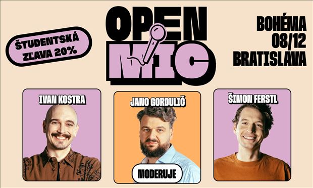 Open mic v Bohéme