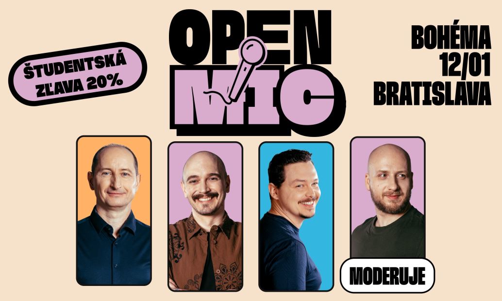 Open mic v Bohéme