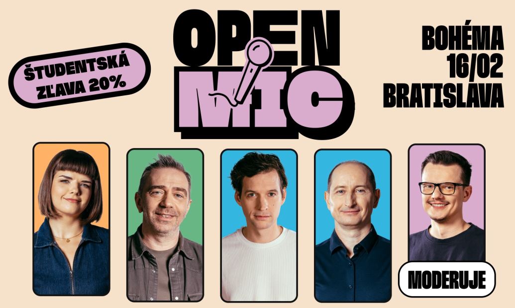 Open mic v Bohéme