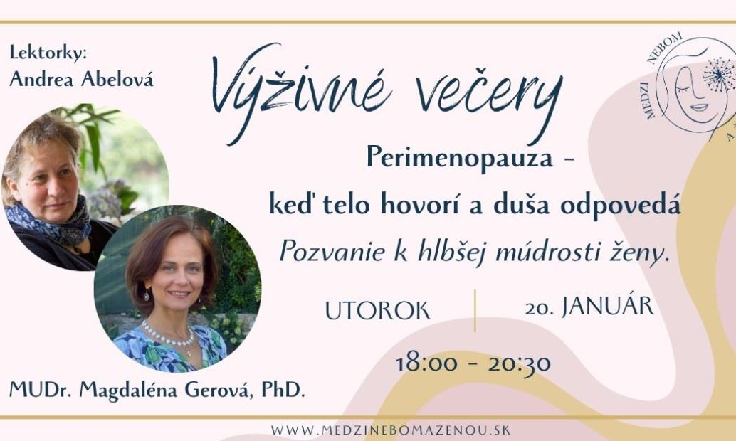 Webinár: Perimenopauza -  keď telo hovorí a duša odpovedá