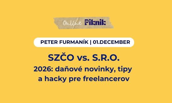 Webinár: SZČO vs. S.R.O. 2026