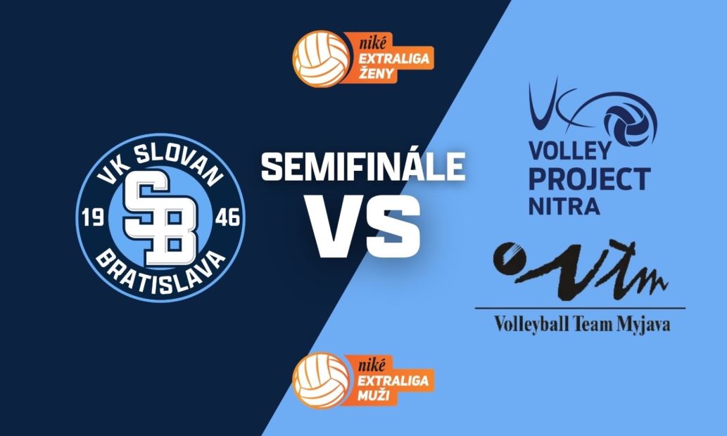 SEMIFINÁLOVÝ DVOJZÁPAS: VK SLOVAN BRATISLAVA Ž VS. UKF Nitra, VK SLOVAN BRATISLAVA M vs. TJ Spartak Myjava