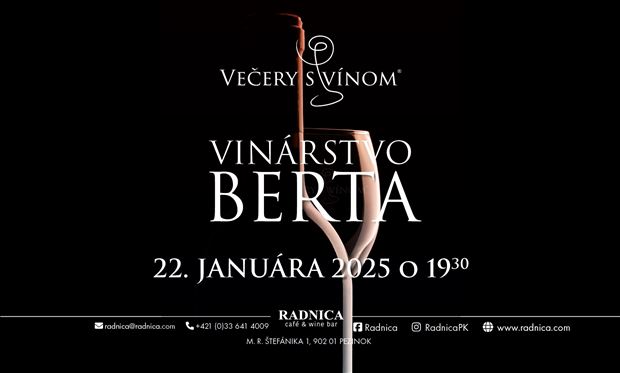Večer s vínom vinárstva Berta