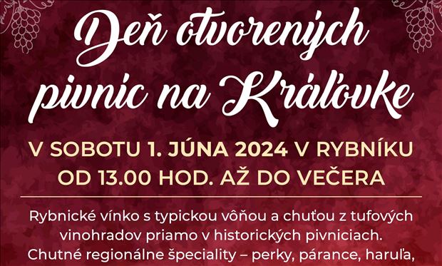 Deň otvorených pivníc v Rybníku