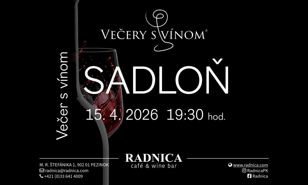Večer s vínom Sadloň