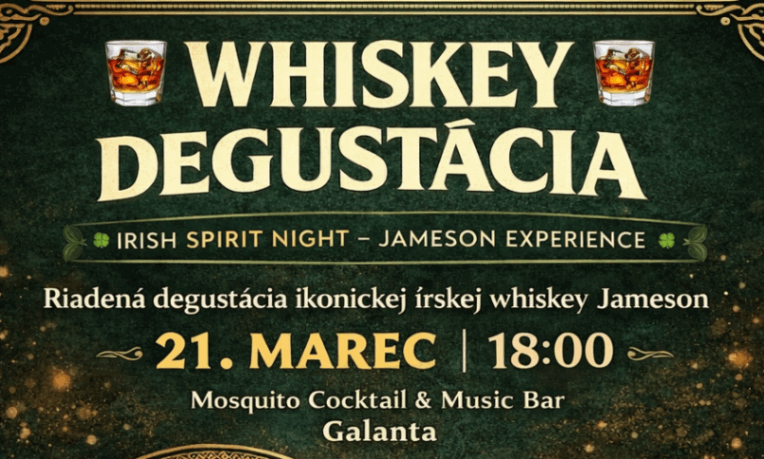 Whiskey degustácia - Irish Spirit Night