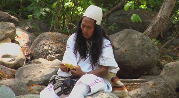 Setkání s vyslancem indiánských kmenů Arhuaco, Kogi a dalších v Olomouci