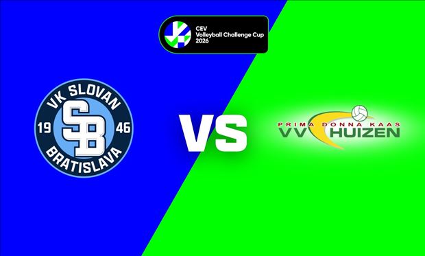 Challenge Cup: VK SLOVAN BRATISLAVA vs. Prima Donna Kaas Huizen
