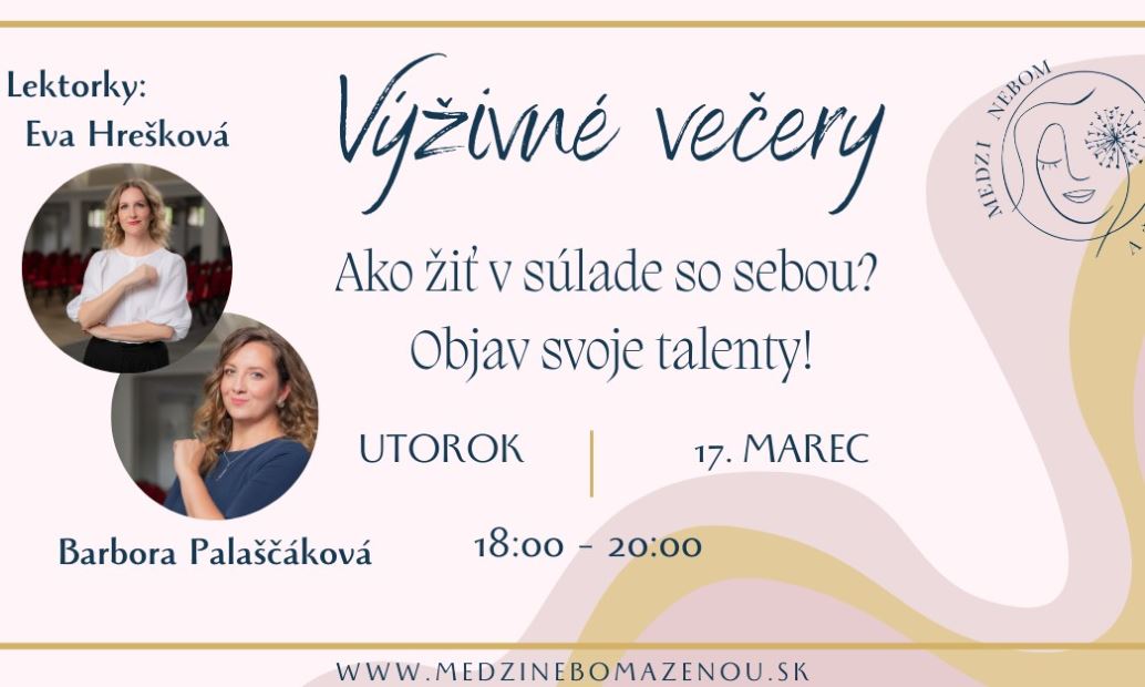 Webinár: Ako žiť v súlade so sebou? Objav svoje talenty!