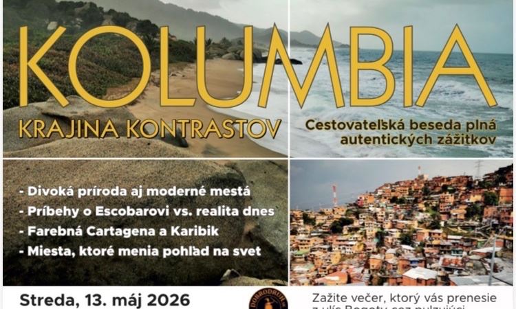 Cestovateľský večer - KOLUMBIA, krajina kontrastov s Dobrodruh.sk
