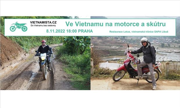 Na motorce a skútru ve Vietnamu