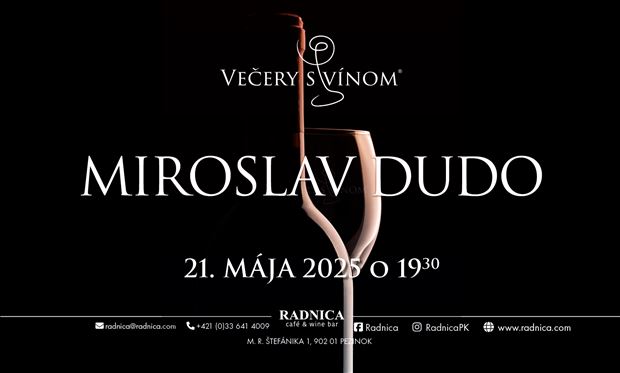 Večer s vínom vinárstva Miroslav Dudo