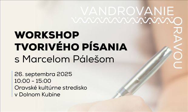 Tvorivé písanie s Marcelom Pálešom