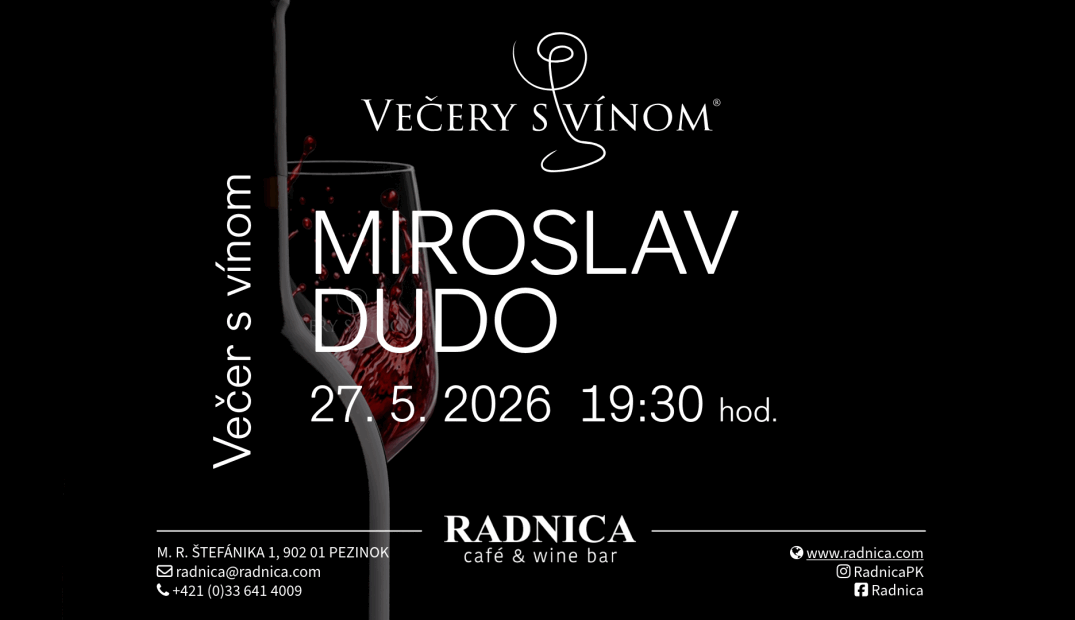 Večer s vínom - Miroslav Dudo