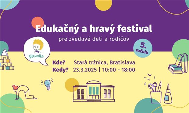 5. ročník Vševedko festival - pre zvedavé deti a rodičov