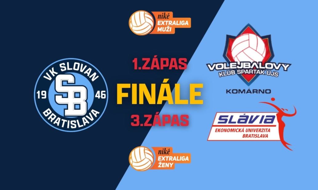 FINÁLOVÝ DVOJZÁPAS: 1. ZÁPAS FINÁLE: VK SLOVAN BRATISLAVA M vs. VK Spartak UJS Komárno, 3. ZÁPAS FINÁLE: VK SLOVAN BRATISLAVA Ž vs. Slávia Kooperativa