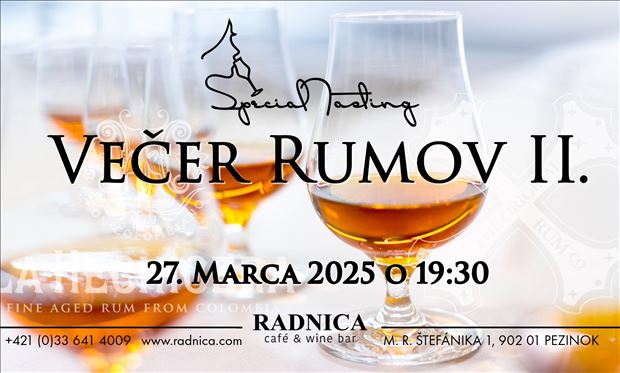 Special Tasting - Večer rumov II.