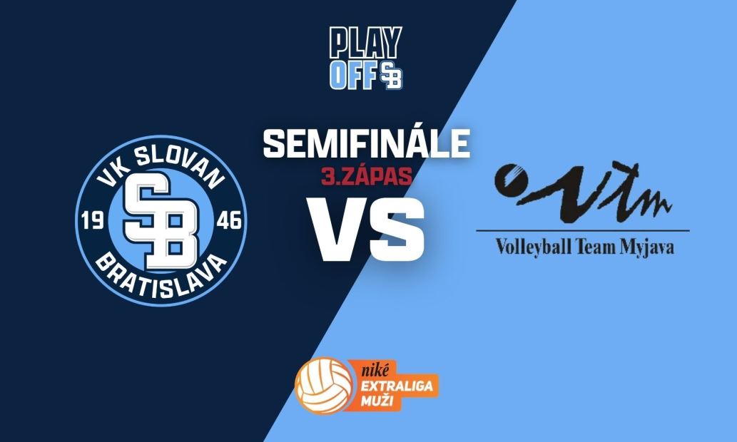 3. ZÁPAS SEMIFINÁLE: VK SLOVAN BRATISLAVA M vs. TJ Spartak Myjava