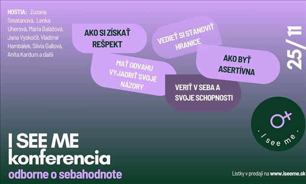 I SEE ME - Odborná konferencia o sebahodnote žien