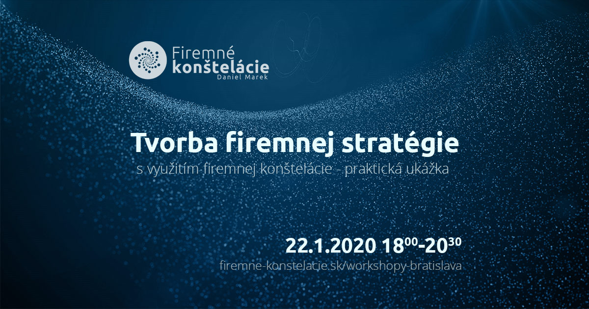Banner Firemné konštelácie Daniel Marek WS 22.1.2020